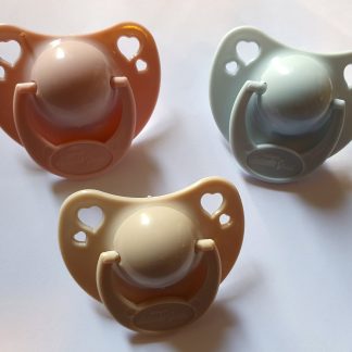 Spenen 3 x roze beige blauw voor babypoppen Antonio Juan - zie omschrijving tekst !