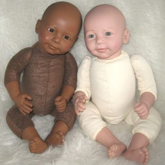ADH3 Demonstratiepoppen 2 babypoppen v new born babyfotografie - therapie - babymassage 52 cm 3300 gram