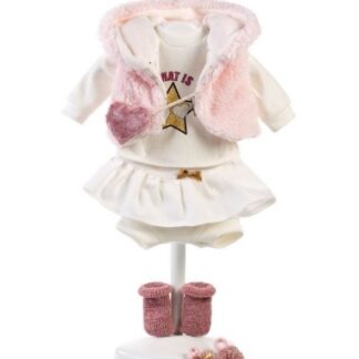 AL09c Poppenkleding 4 delig setje Llorens voor pop 38 t/m 42 cm