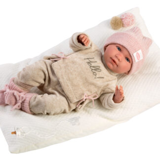 AL05 Poppenkleding en ligkussen 5 delig set Llorens voor pop 40 t/m 44 cm